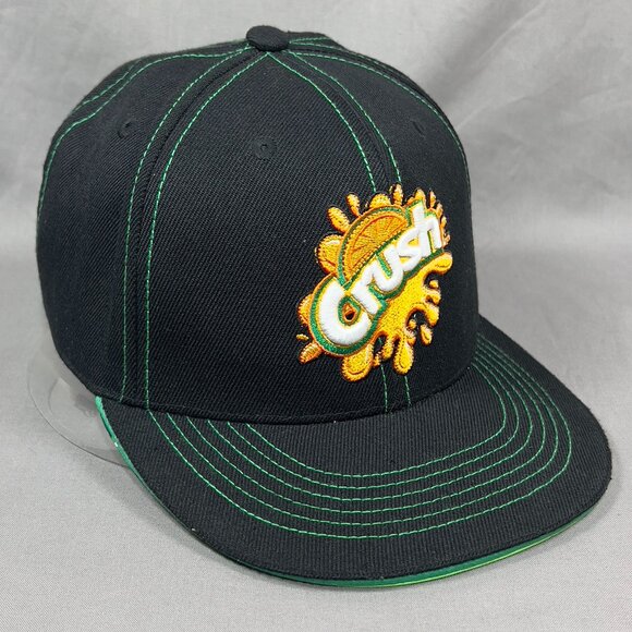 Teenage Mutant Ninja Turtles Orange Crush Snapback Hat Cap Black Adjustable Mens - Picture 8 of 16